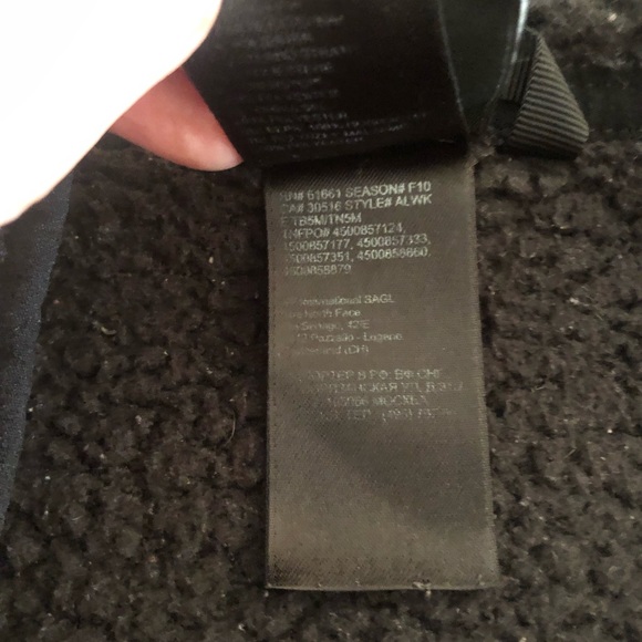 North Face zip fluffy fleece jacket - Picture 11 of 15